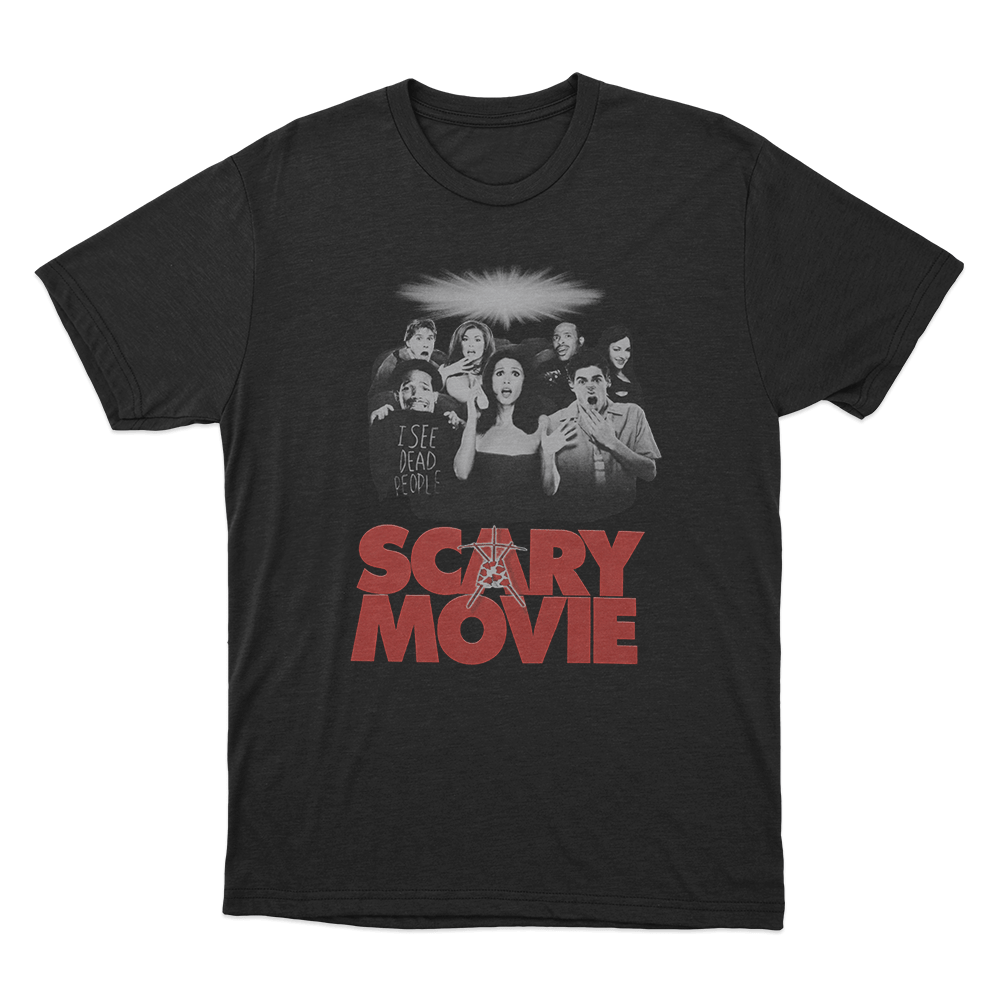 Scary Movie Cast Poster Unisex T Shirt Black Scary Movie Cast Poster Unisex T Shirt Black