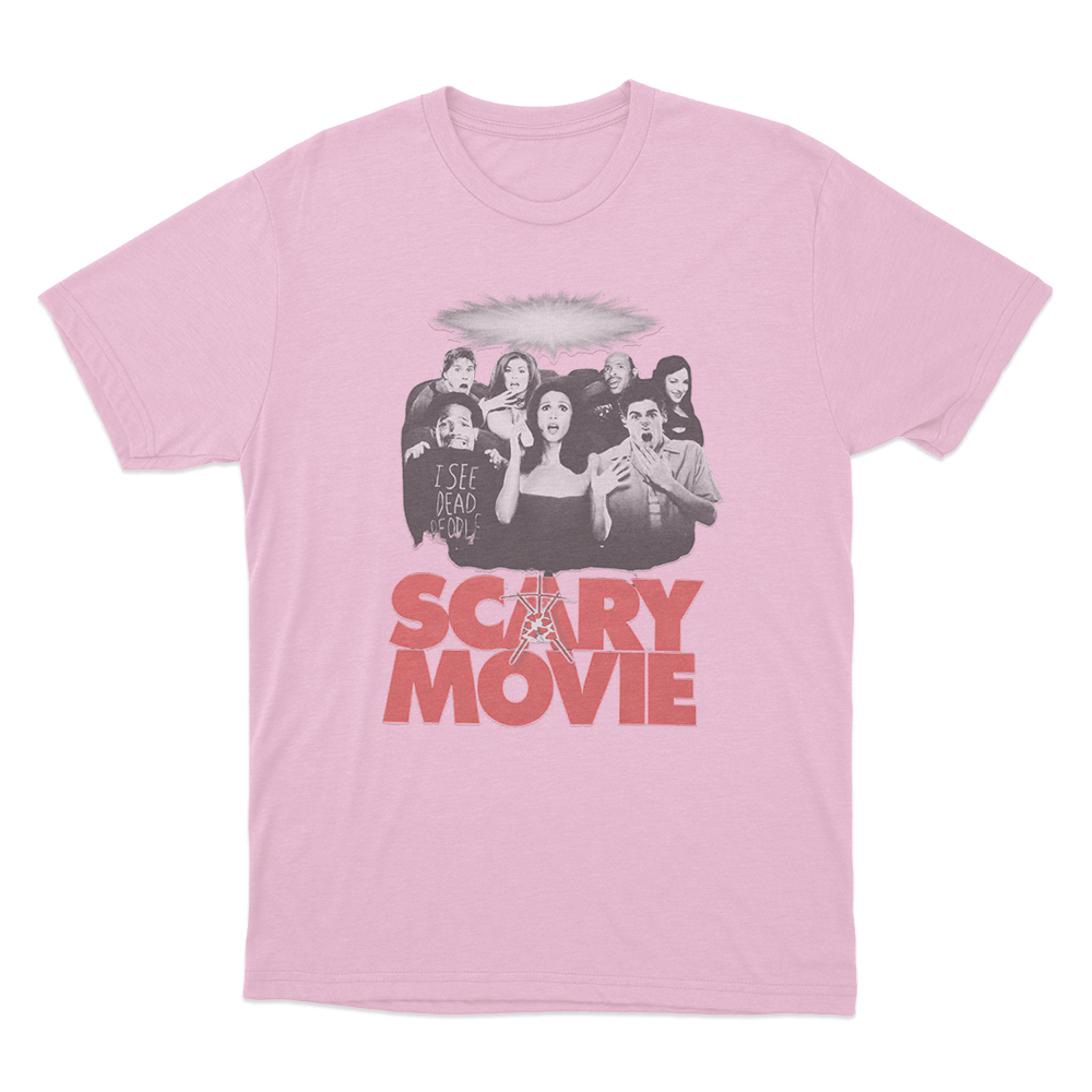 Scary Movie Cast Poster Unisex T Shirt Pink Scary Movie Cast Poster Unisex T Shirt Pink