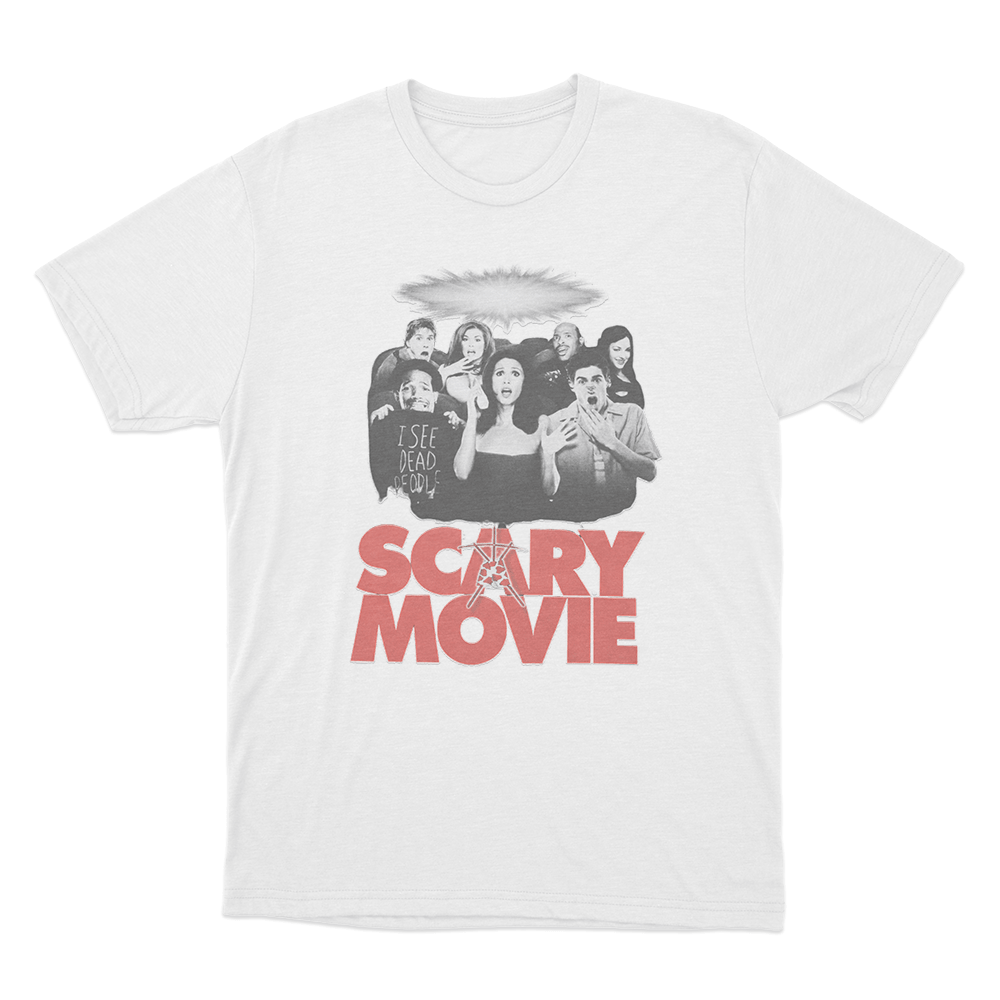 Scary Movie Cast Poster Unisex T Shirt White Scary Movie Cast Poster Unisex T Shirt White
